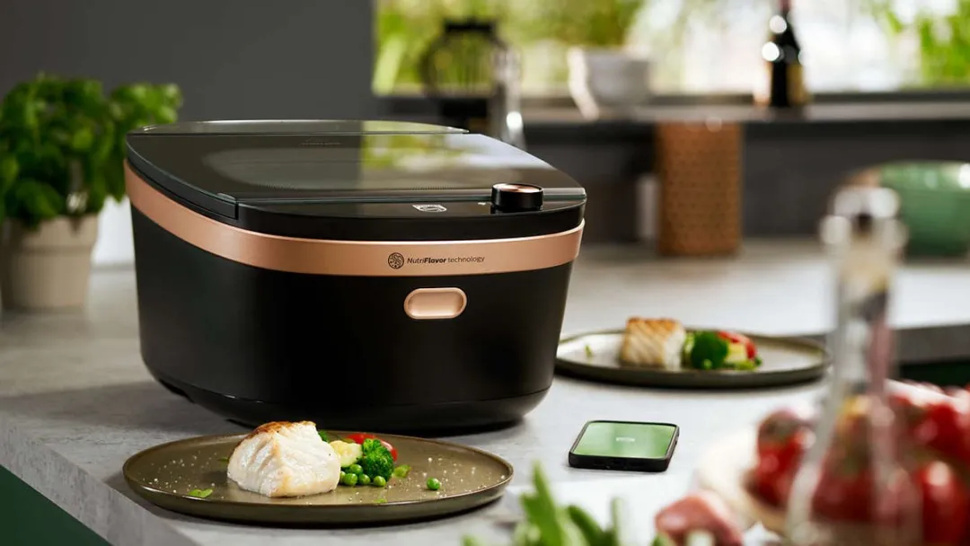 Philips 7000 Series Airfryer NX0960/90 - 1650W - 7L - Zwart/Koper