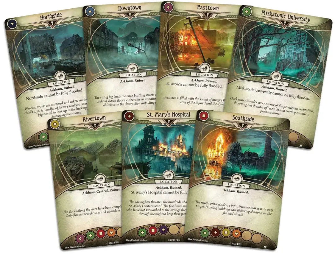 Fantasy Flight Games Arkham Horror LCG The Drowned City Expansion - afbeelding 4 van 4