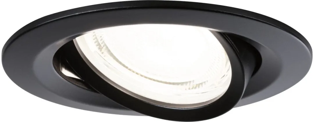 Paulmann Nova Coin LED-inbouwlamp 3x2,8W 505lm 84mm - 4000K - Zwart mat