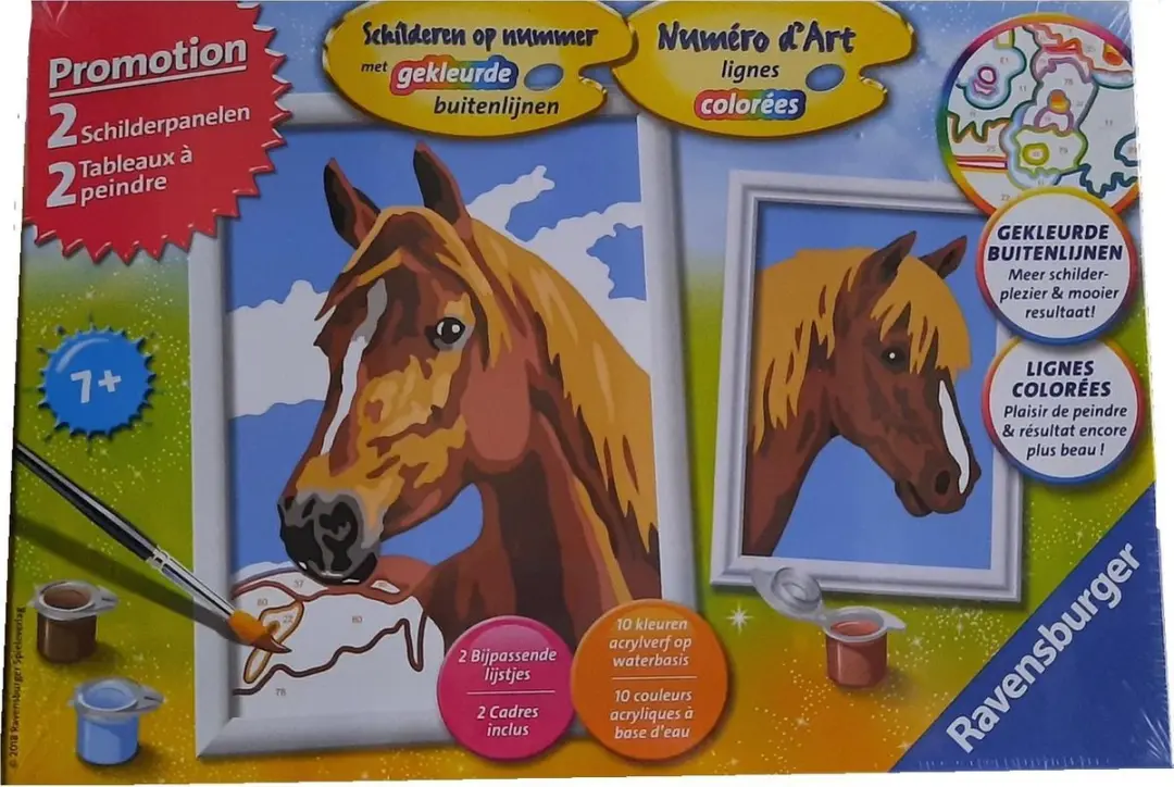 Ravensburger Schilderen op Nummer Paarden