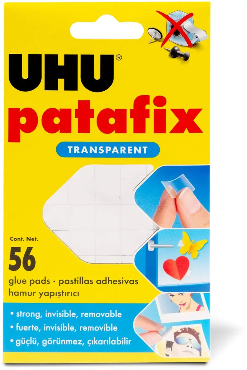 Patafix Invisible Transparante Kneedlijm 56 Stuks