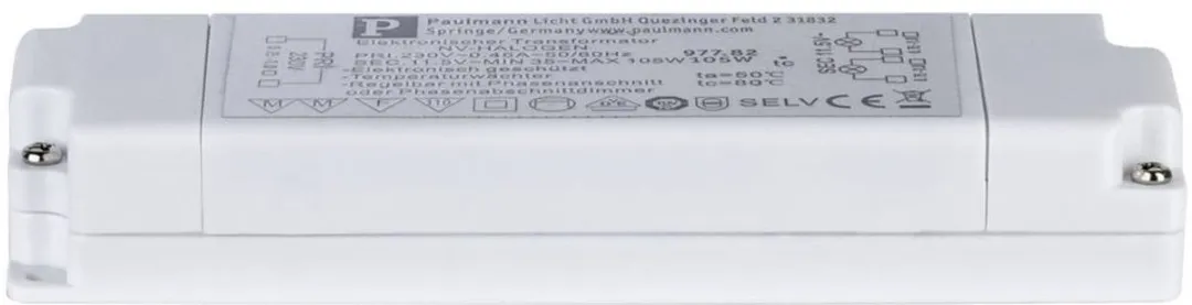Paulmann VDE Euro Flat Elektronische Trafo 105W - Wit