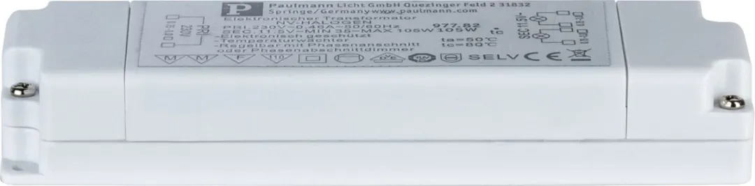 Paulmann VDE Euro Flat Elektronische Trafo 105W - Wit