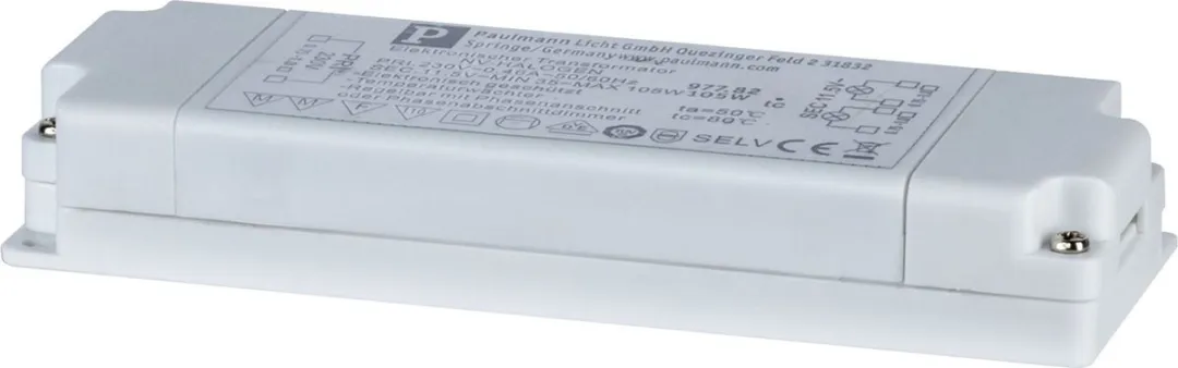 Paulmann VDE Euro Flat Elektronische Trafo 105W - Wit