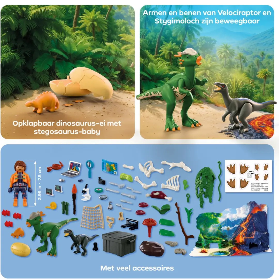 Playmobil Dino Expeditie Adventskalender - 72225 - afbeelding 4 van 6
