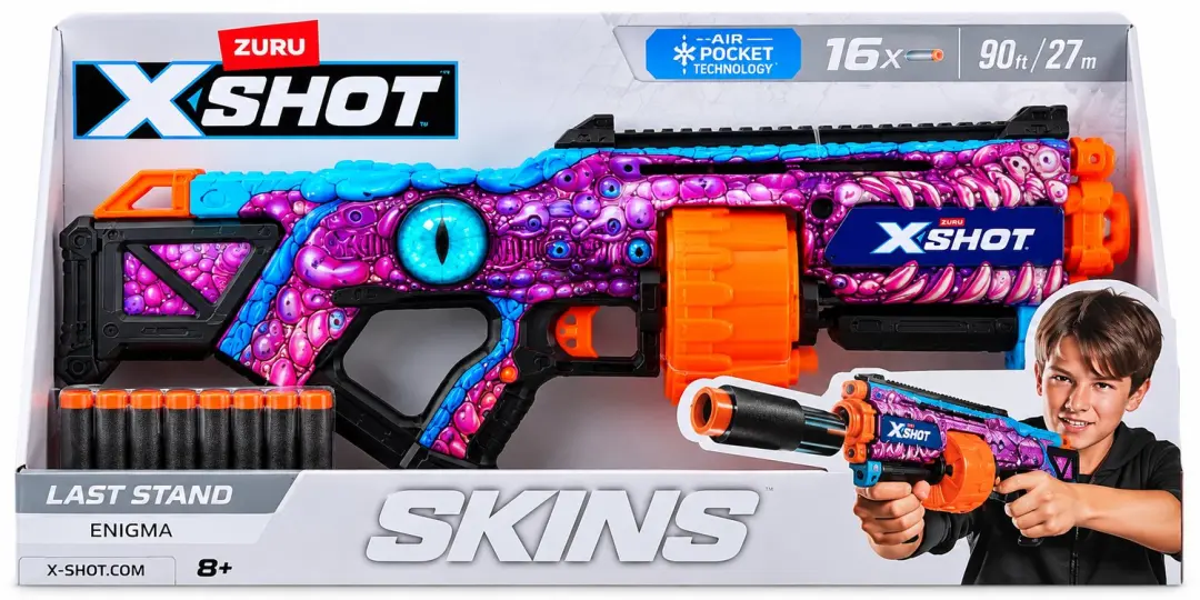 ZURU XSHOT Skins Last Stand Enigma Blaster met 16 Darts