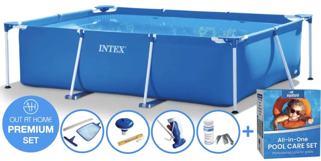 260 x 160 x 65 cm Intex Metal Frame PREMIUM zwembad set