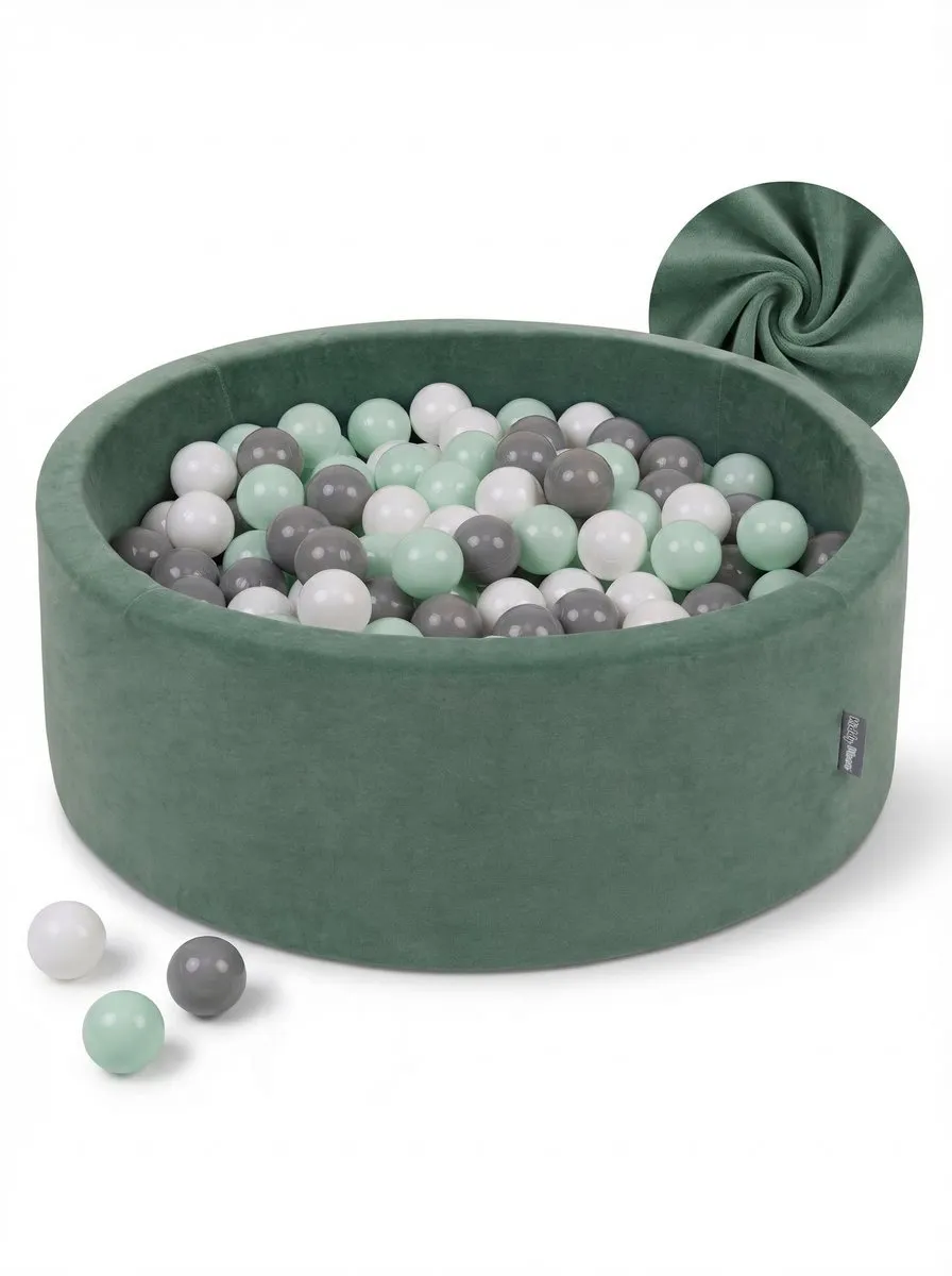 KiddyMoon Ballenbak Fluweel 90x30cm