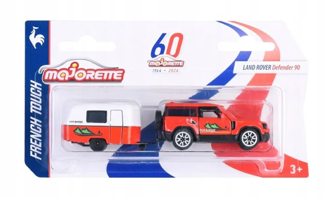 Majorette Land Rover Defender 90 met Caravan
