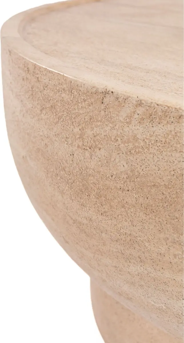 Zuiver Noble Salontafel Rond Beige - Ø80cm - afbeelding 5 van 6