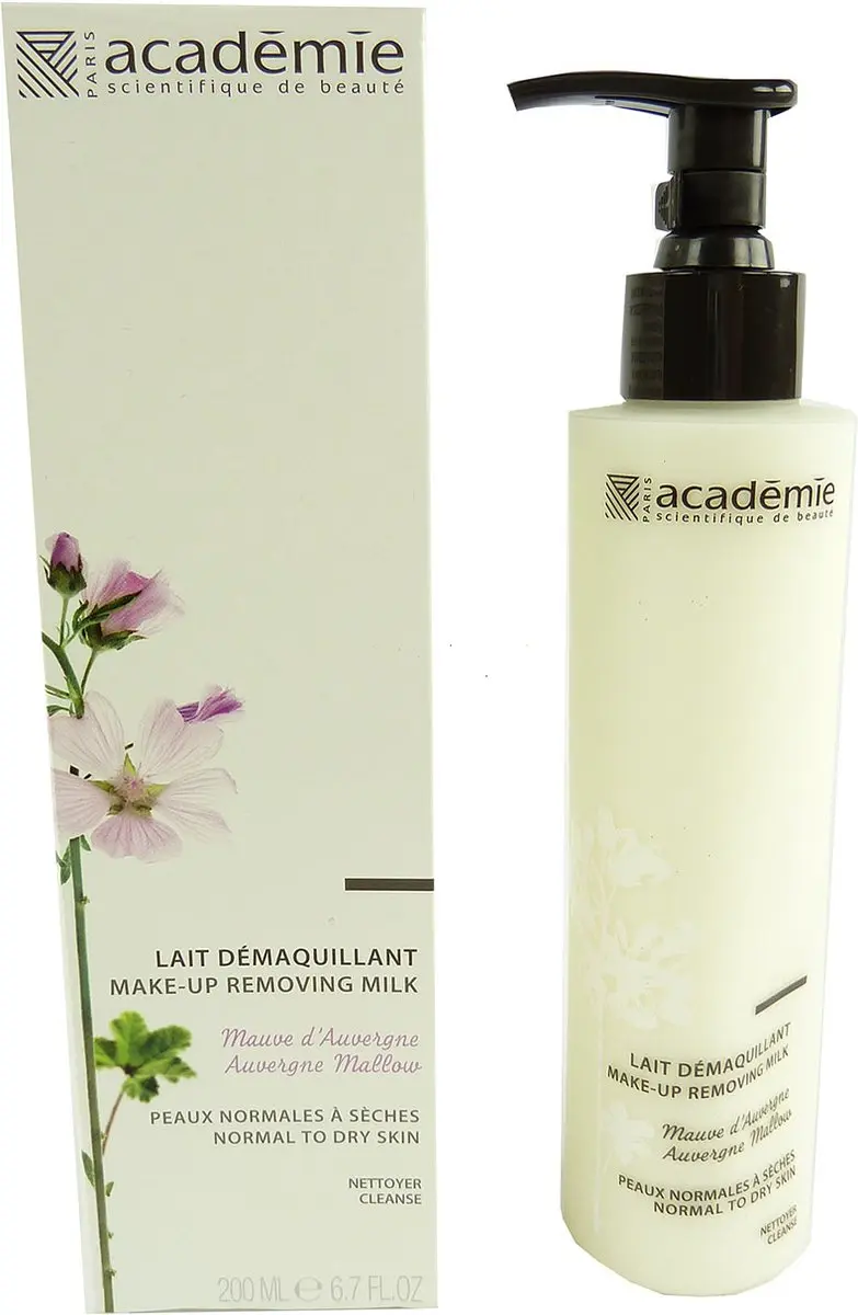 Academie Make-up Removing Milk Auvergne Mallow 200ml - afbeelding 3 van 3