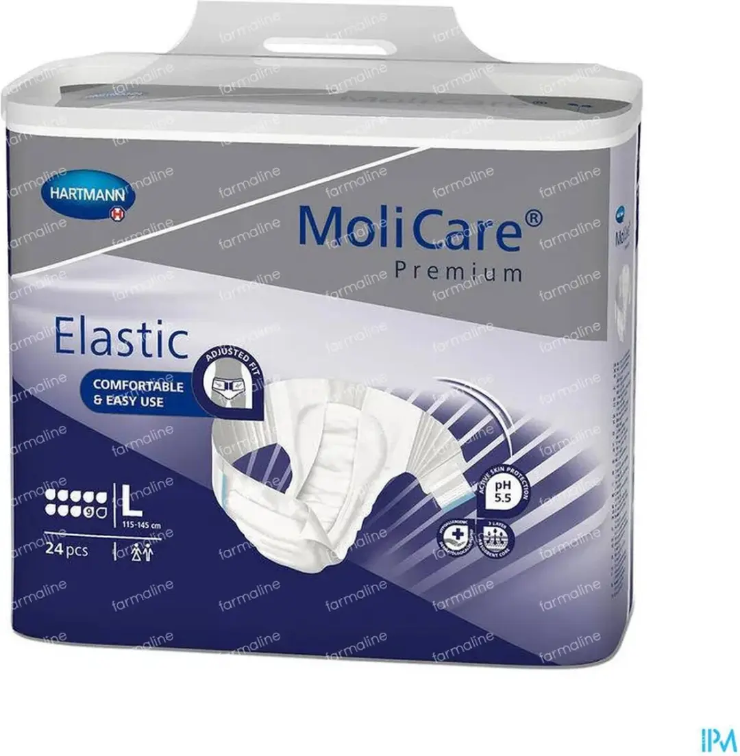 MoliCare Premium Elastic 9 Drops Incontinentieslips L - afbeelding 5 van 5