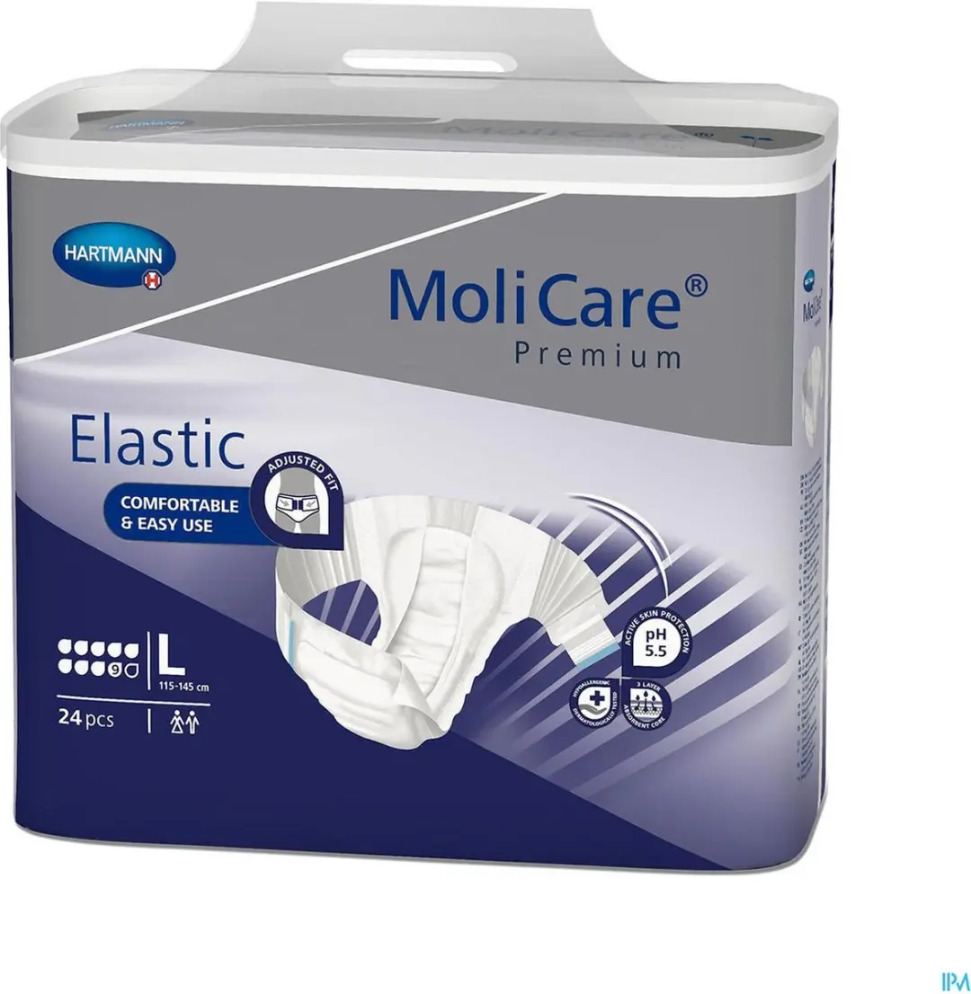 MoliCare Premium Elastic 9 Drops Incontinentieslips L - afbeelding 4 van 5