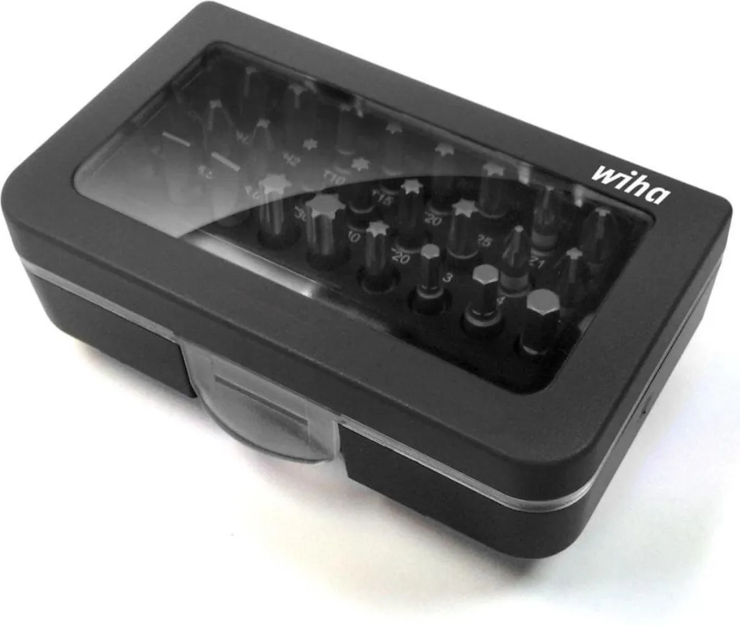Wiha Bitset 25mm 31-delig - Metaal - Riemclip