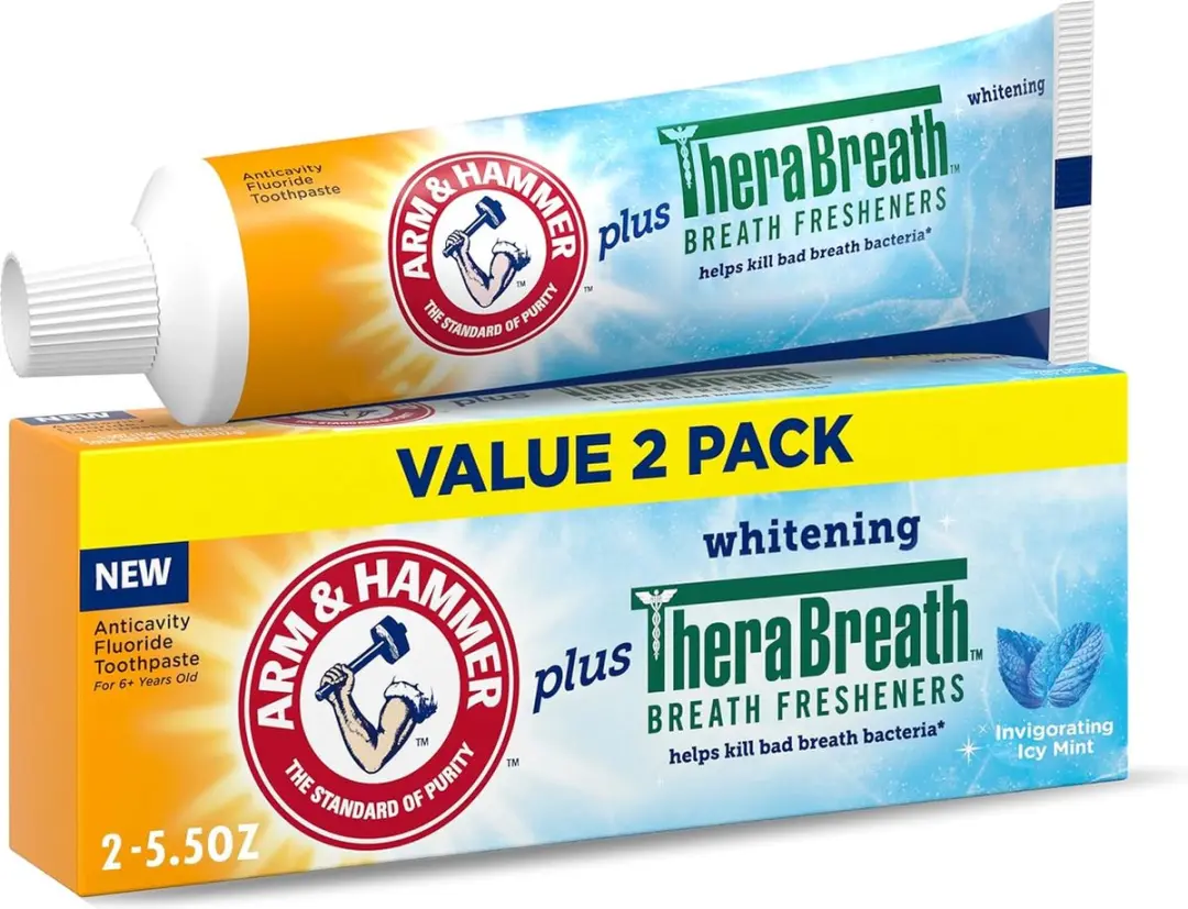 Arm & Hammer Tandpasta + TheraBreath Mondverfrissers