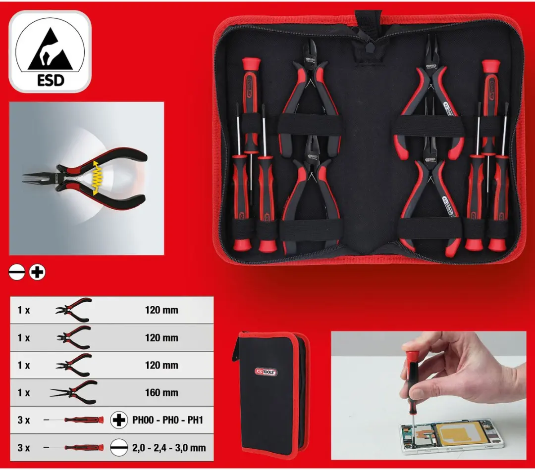 KS Tools 500.7220 Precisiegereedschapset - 10-delig - afbeelding 4 van 5
