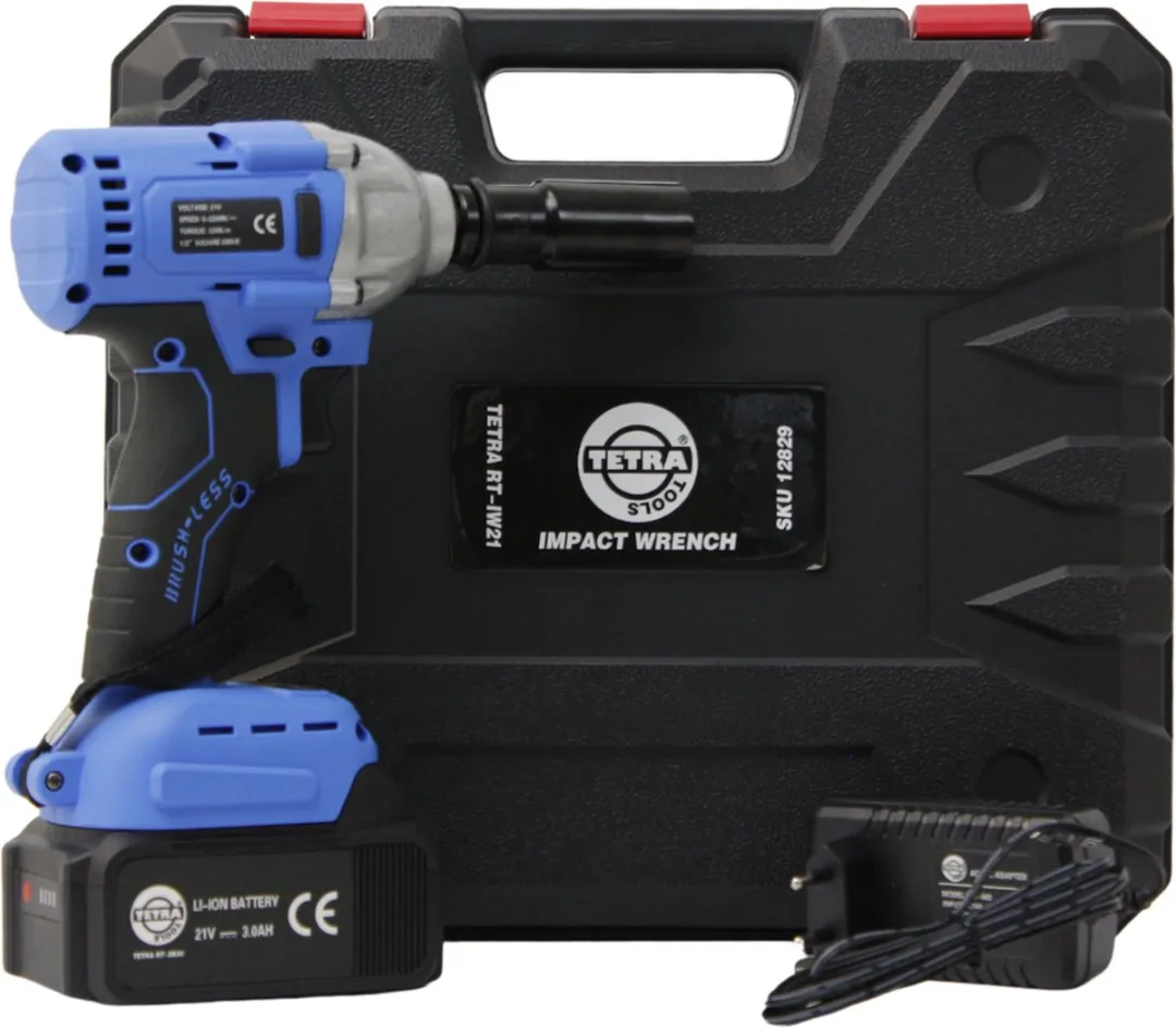 TETRA RT-IW21 Accu Slagmoersleutel 21V - 3,0Ah - afbeelding 6 van 6