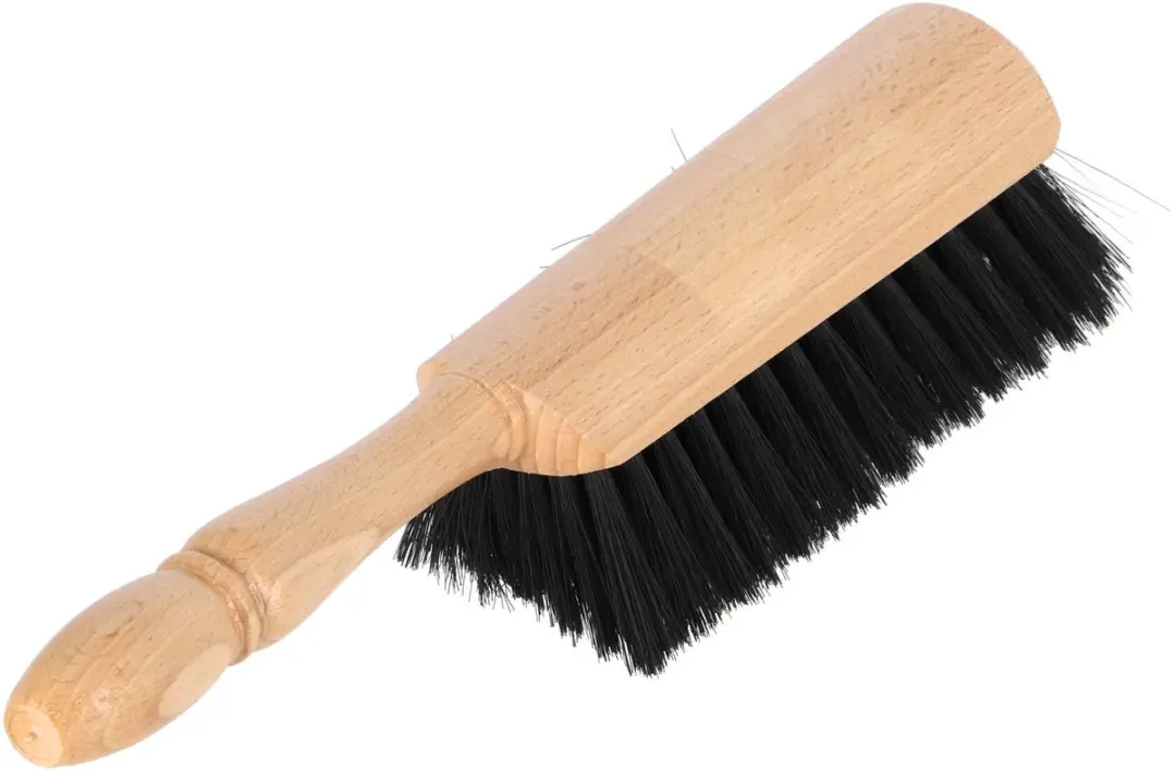 Luva Houten Handveger 29cm - Synthetisch Haar - Zwart/Blank - afbeelding 3 van 4