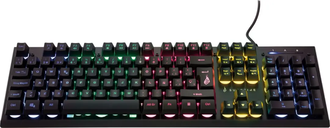 KingPin X2 RGB Multimedia Metaal Toetsenbord QWERTY (ES)