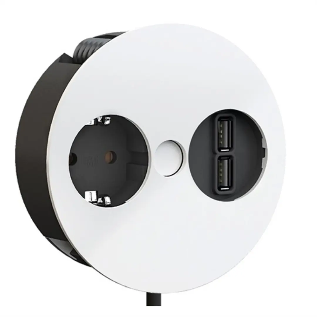 Bachmann TWIST 1x Geaard Stopcontact met USB