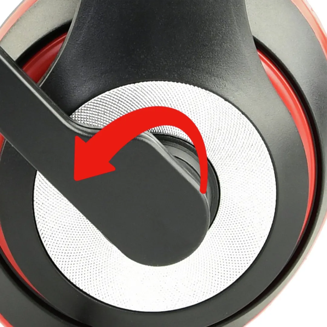Gembird MHS-03-BKRD Headset - Zwart/Rood - afbeelding 6 van 6