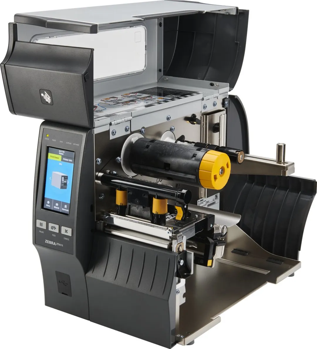 Zebra ZT411 203x203 DPI POS-printer - Zwart/Grijs