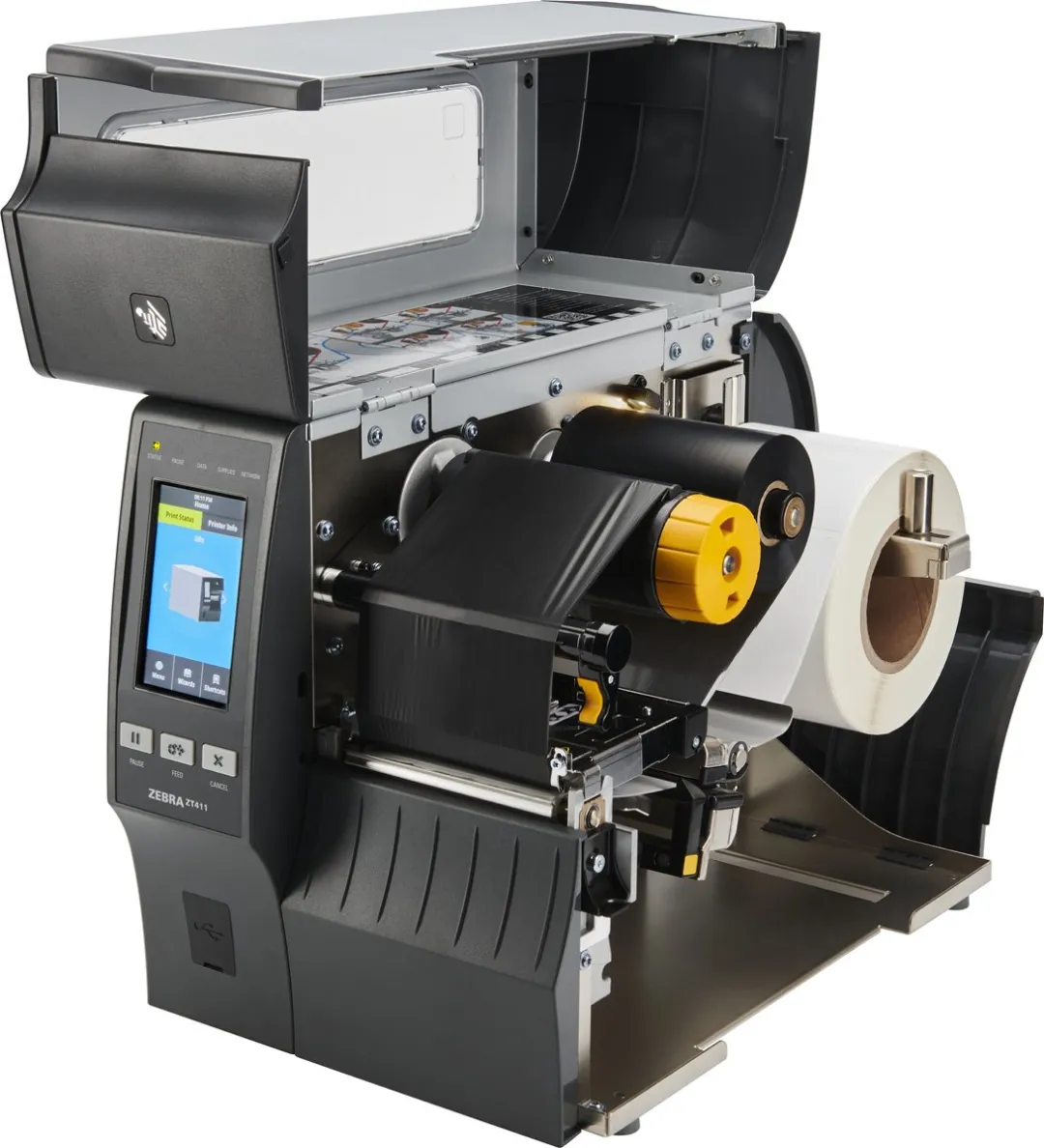 Zebra ZT411 203x203 DPI POS-printer - Zwart/Grijs