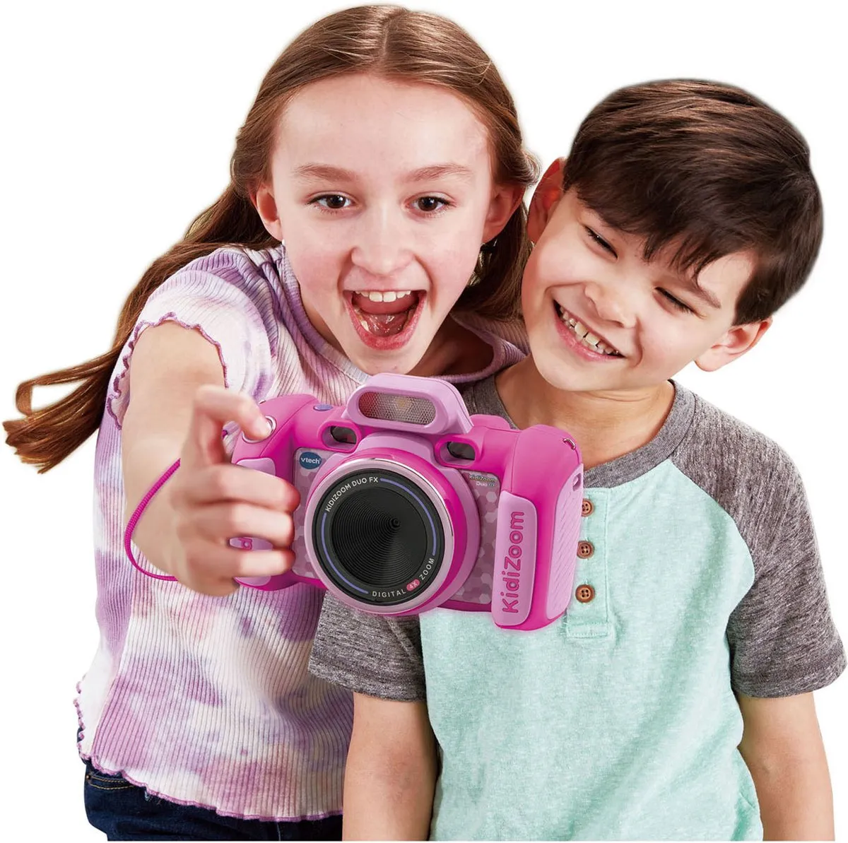 VTech KidiZoom Duo FX Kindercamera - 8MP - Roze