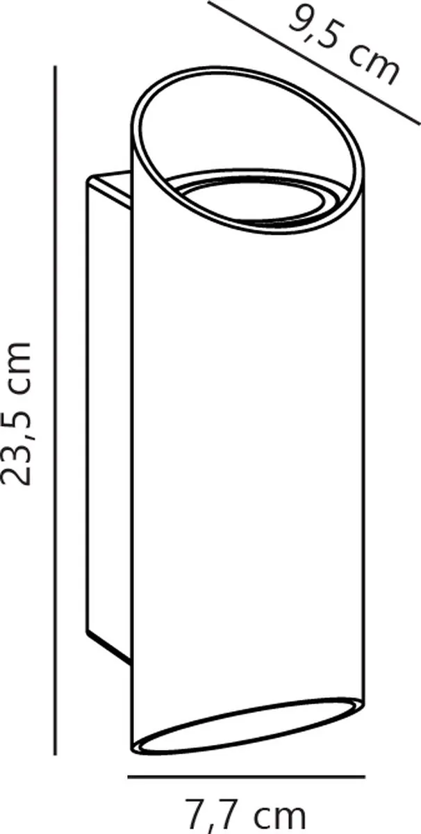 Nordlux Nico Wandlamp 22cm - 2xGU10 Roestkleurig - afbeelding 6 van 6