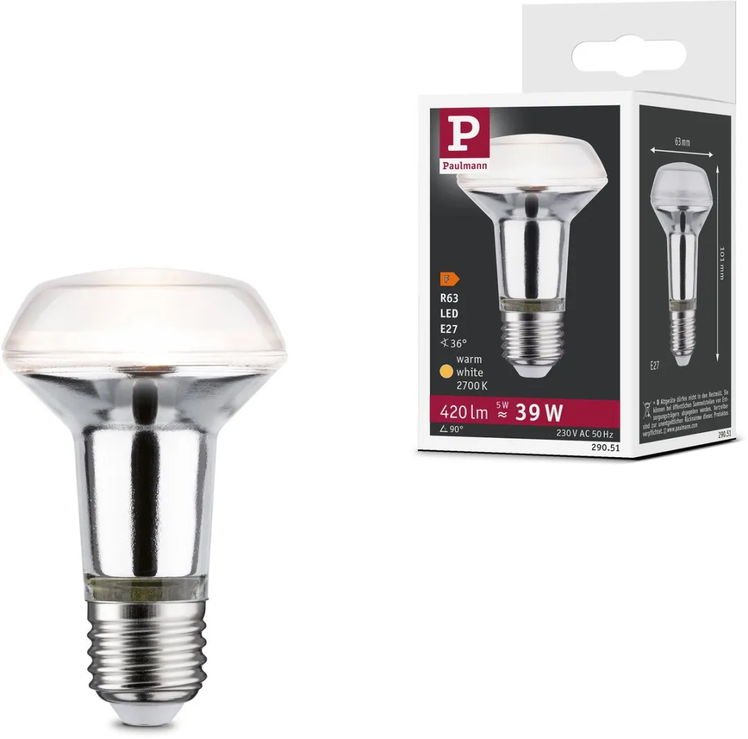 Paulmann LED Reflector R63 5W 420lm Warm Wit