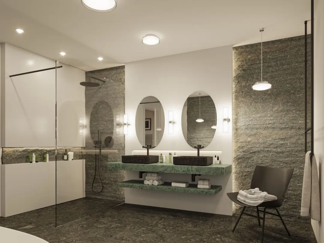 Paulmann Selection Bathroom Wandlamp Luena IP44 - 2x20W - Chroom/Glas