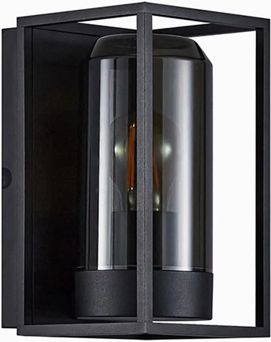 Nordlux Griffin Wandlamp E27 - Smokey Glas