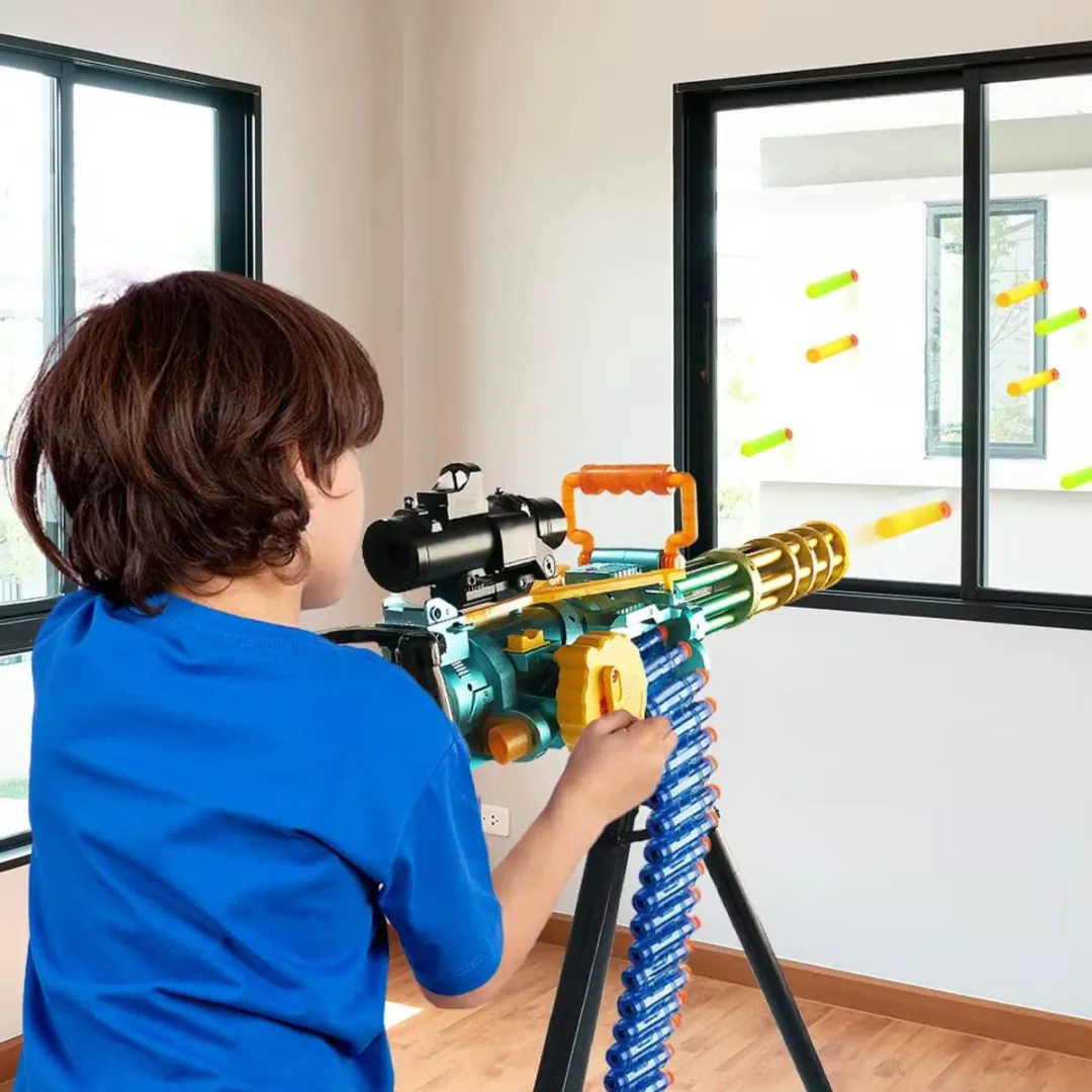 RedParrot Speelgoed Machinegeweer - Automatisch 66 Kogels - Zwart - afbeelding 6 van 6