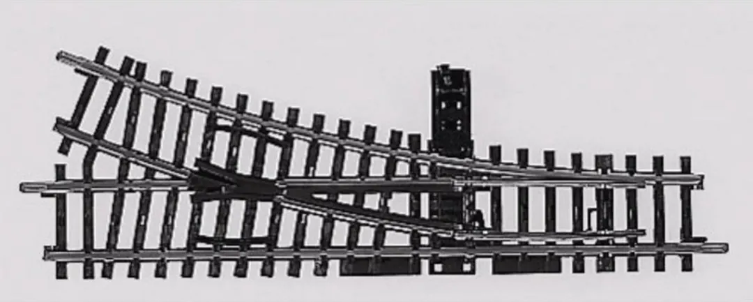 Märklin H0 K-rails Wissel Rechts 2266 - 2 Stuks