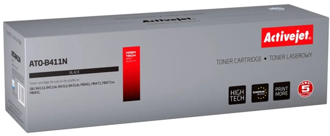 ActiveJet Toner - Zwart - afbeelding 2 van 3