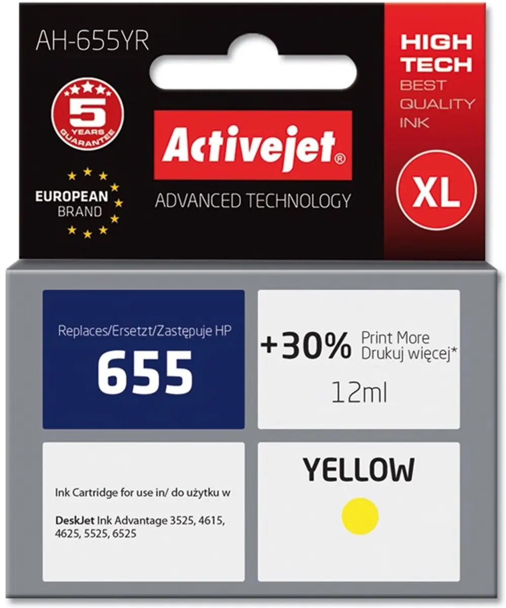 Activejet AH-655YR Inktcartridge
