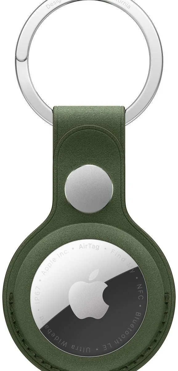 Apple FineWoven AirTag Sleutelhanger - Mosgroen