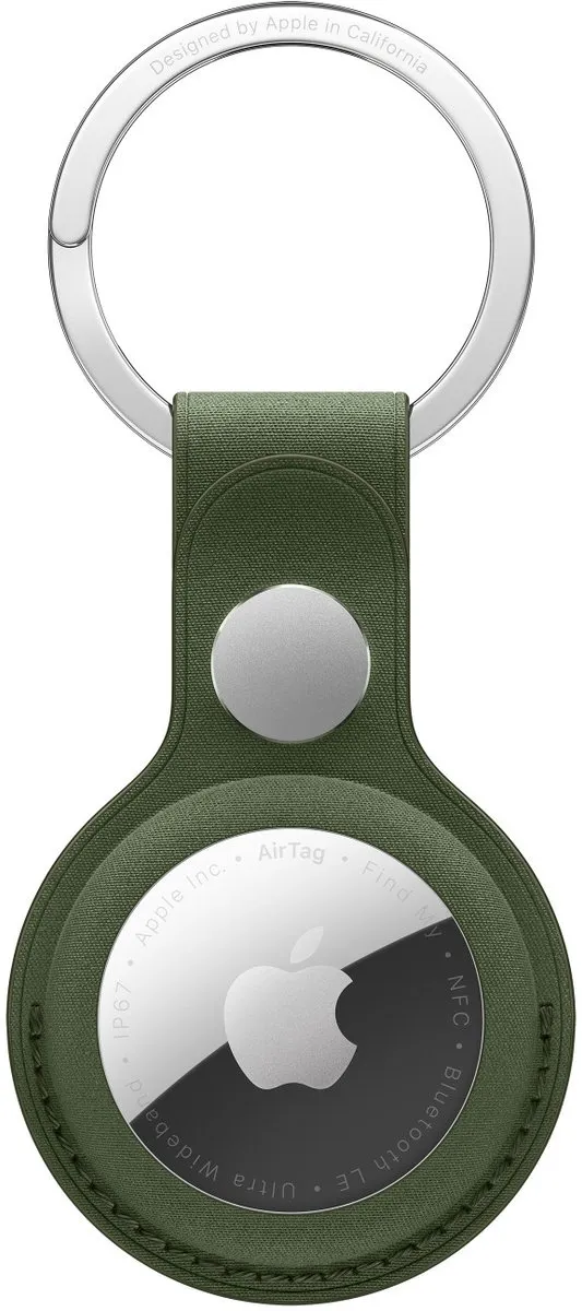 Apple FineWoven AirTag Sleutelhanger - Mosgroen