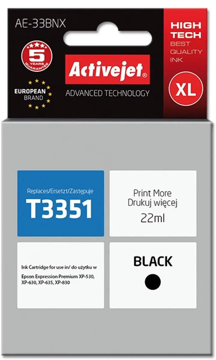 ActiveJet AE-33BNX Inktcartridge XL