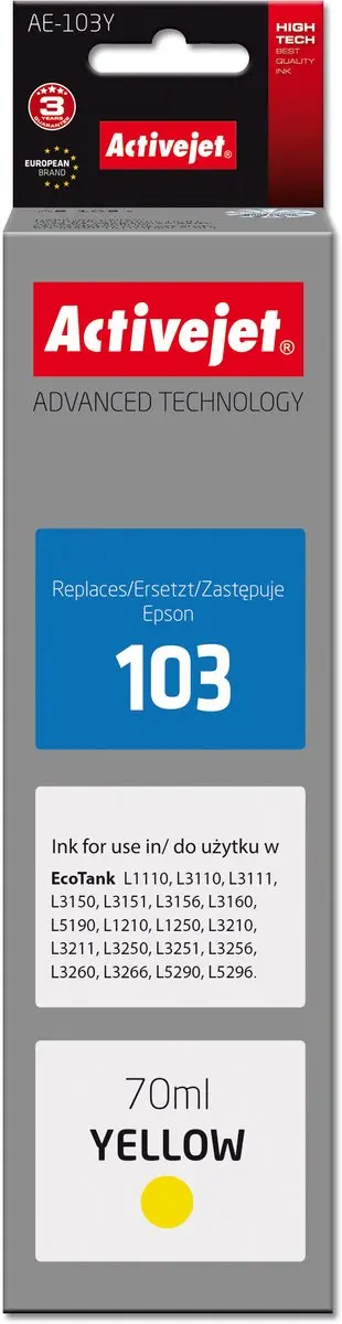 Activejet AE-103Y inkt geel 70ml