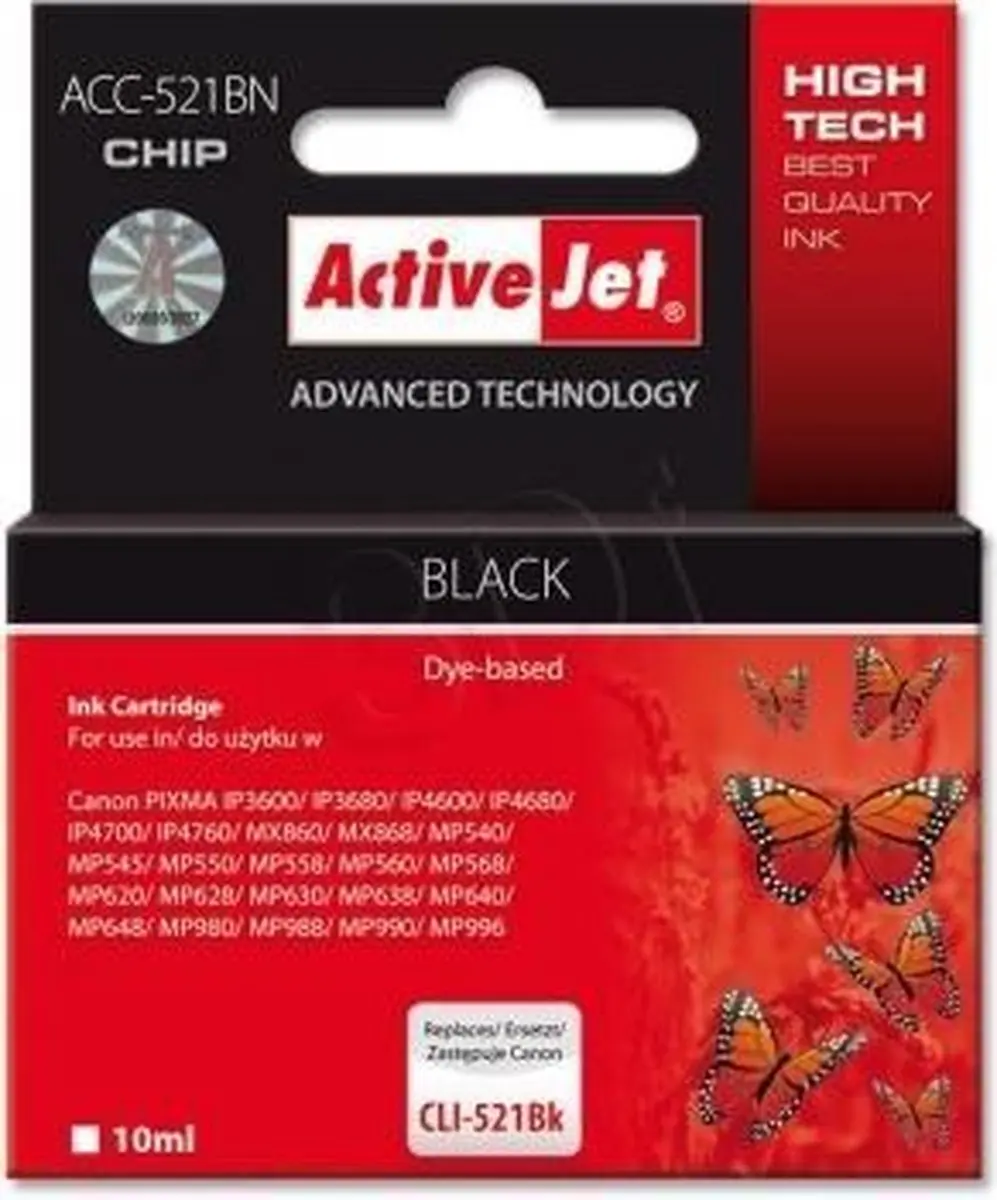 ActiveJet ACC-521BN Compatibele Inktcartridge - Zwart - afbeelding 4 van 6