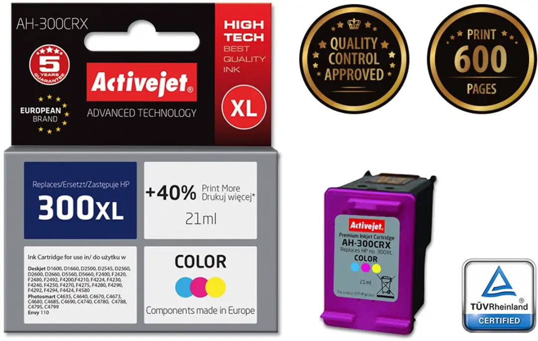 ActiveJet AH-300CRX Inktcartridge 21ml