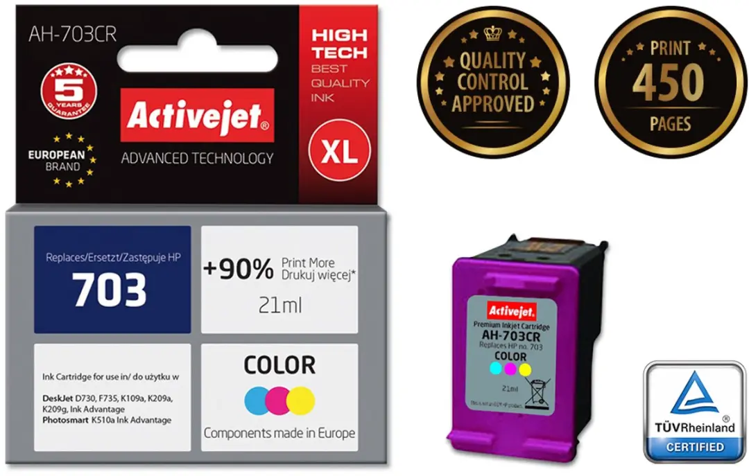 ActiveJet AH-C88 Inkt voor HP 703 CD888AE