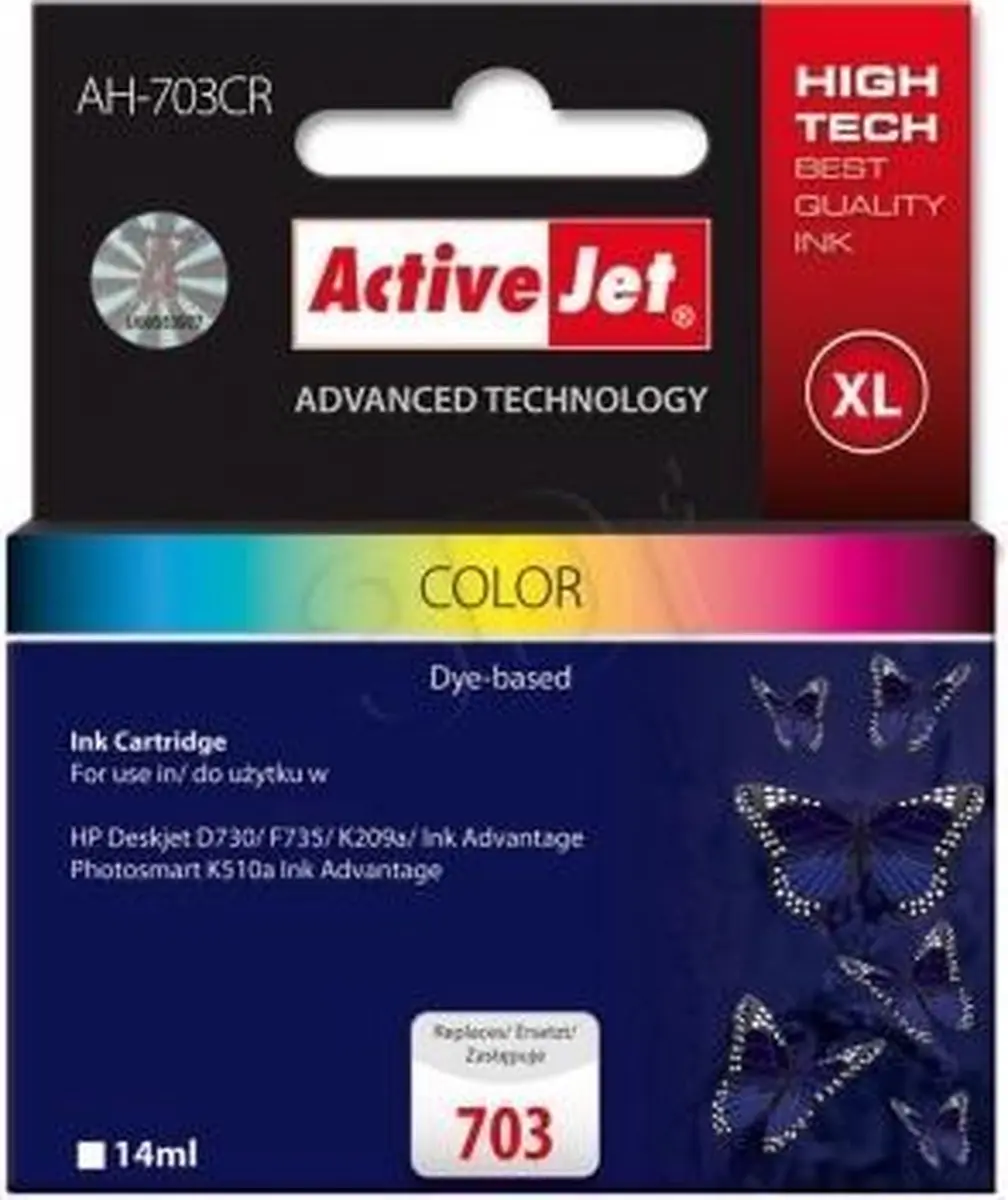 ActiveJet AH-C88 Inkt voor HP 703 CD888AE - Magenta 14 ml - afbeelding 4 van 5