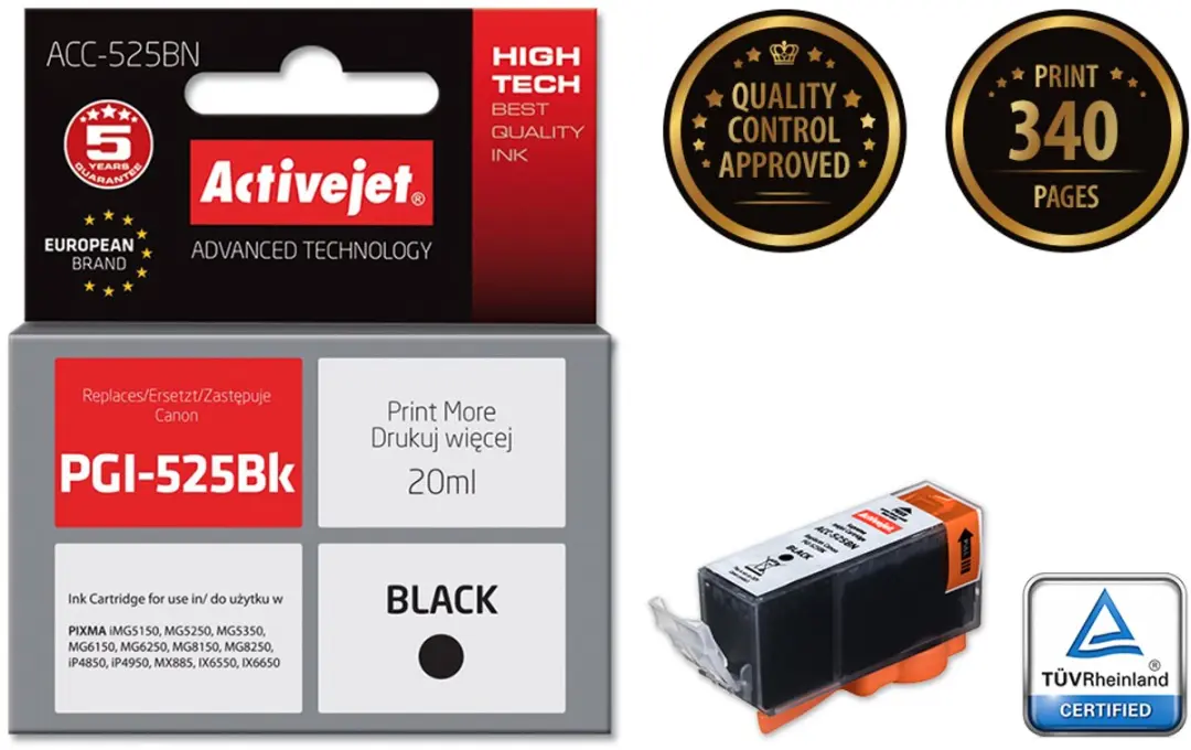 Activejet ACC-525BN Inktcartridge
