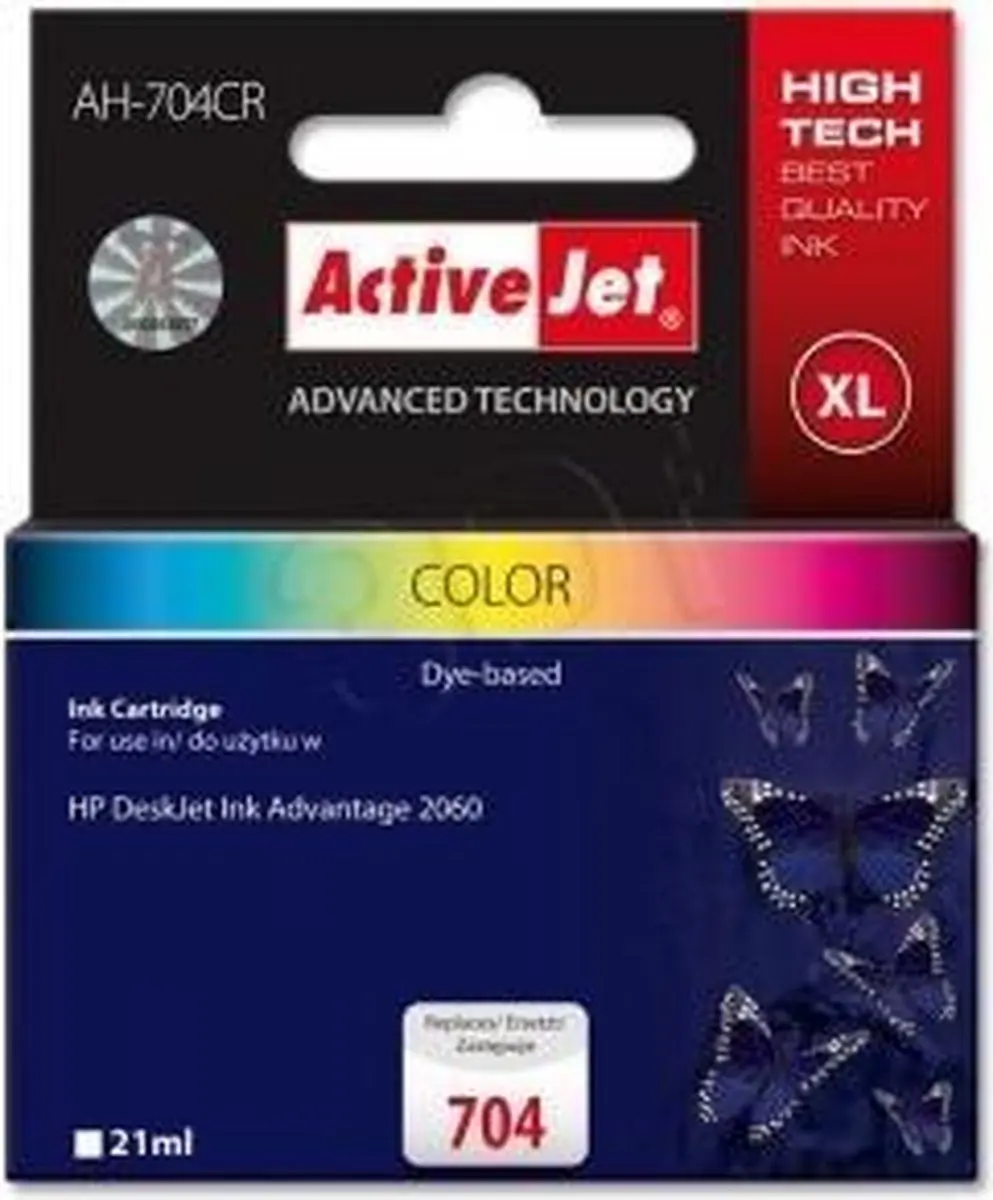 ActiveJet AH-704CR Inktcartridge voor HP 704 - 21ml - afbeelding 3 van 5
