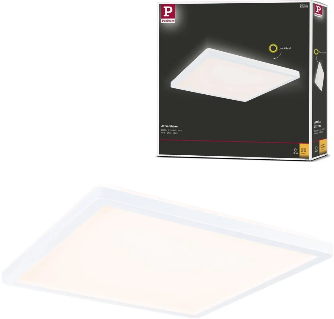 Paulmann Atria Shine LED-paneel 16W 1600lm 3000K