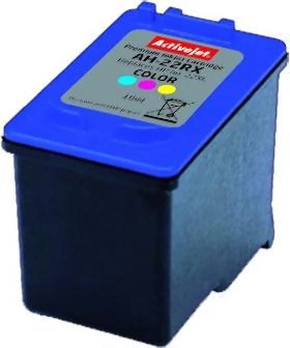Originele inkt cartridge Activejet AH-22RX Cyaan/Magenta/Geel - afbeelding 4 van 6