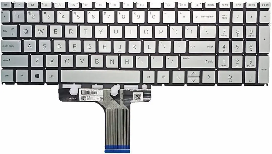 Notebook keyboard for HP Pavilion 15-EG 17-CP 17-CN silver TPN-Q246