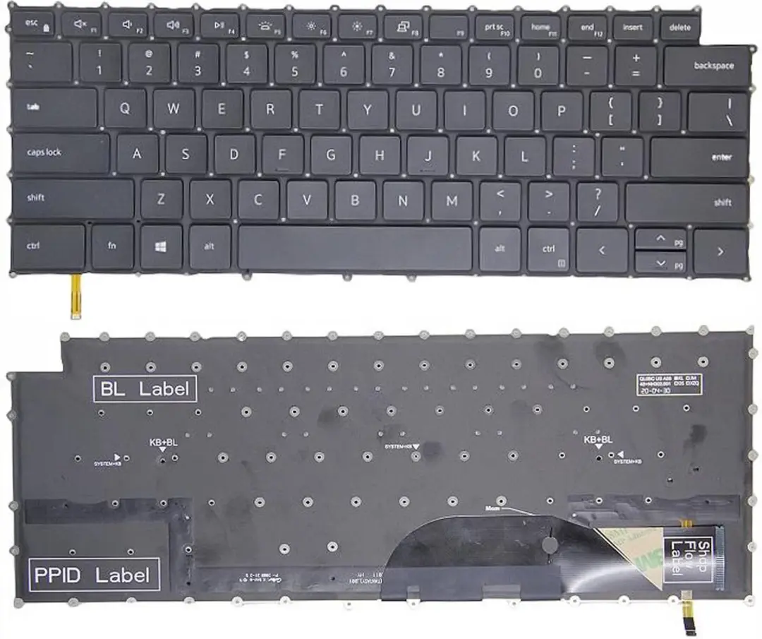 Notebook keyboard for Dell XPS 15 9500 9700 Precision 5550 with backlit